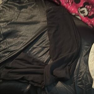 Black flare leggings